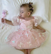 Luxe Sequin Butterfly Dress – Pink Tulle Birthday & Party Outfit