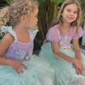 Mermaid Princess Dress – Ariel-Inspired Seafoam Tulle Birthday Gown for Girls
