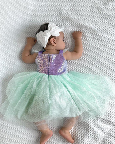 Mini Baby Mermaid Luxe Princess Birthday Party Dress