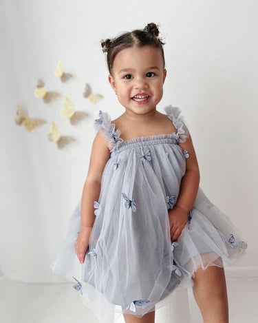 Butterfly Baby Dress for First Birthday/Cake Smash - Handcrafted Delight for Your Little Angel