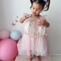 Pastel Fairy Wings Dress – Baby Girl Birthday Tutu for Cake Smash & Photos
