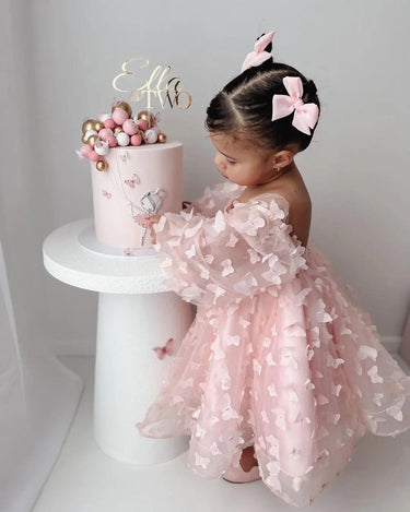 Pink Butterfly Birthday Dress- BEST SELLING