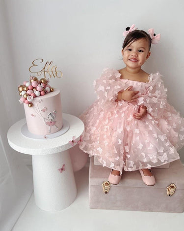 Pink Butterfly Birthday Dress- BEST SELLING