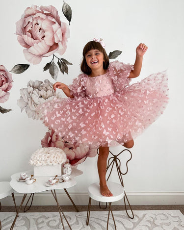 Pink Butterfly Birthday Dress- BEST SELLING