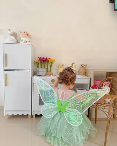 Tinker Fairy Princess Dress & Matching Wings Set