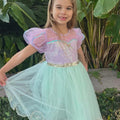 Mermaid Princess Dress – Ariel-Inspired Seafoam Tulle Birthday Gown for Girls