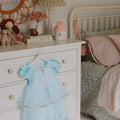 Elsa Snow Queen Dress – Light Blue Frozen Birthday Gown with Starry Sheer Train