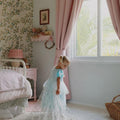 Elsa Snow Queen Dress – Light Blue Frozen Birthday Gown with Starry Sheer Train