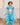 Girls Princess Jasmine Costume Set – Satin & Organza Aladdin Inspired Outfit with Accessories – Halloween – Royal Blue Genie Costume