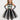 Girls Beetlejuice Costume Tutu Dress Set – Black & White Striped Halloween Outfit with Gloves, Bow and Socks – Baby/Toddler Sizes