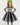 Girls Beetlejuice Costume Tutu Dress Set – Black & White Striped Halloween Outfit with Gloves, Bow and Socks – Baby/Toddler Sizes
