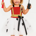 Marshall Paw Patrol Girl Costume – Firefighter Tutu Dress with Hat & Toy Accessories | Toddler Halloween or Birthday Outfit