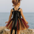 Girls Pirate Tutu Costume – Toddler Halloween Dress with Clip-On Pirate Hat | Buccaneer Dress Up Outfit