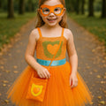 Super Kitties Tutu Costume Set Girls – Ginny Sparks Buddy Bitsy Dress with Ears, Mask & Purse