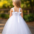 Toddler Ghost Tutu Dress with Headband – Girls Halloween Costume, Spooky Cute Baby Ghost Outfit, White Tulle Dress with Face Design