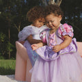 Baby Rapunzel Princess Dress – Luxe Tangled-Inspired Toddler Birthday & Party Outfit with Matching Bow – Sizes 6M to 3T