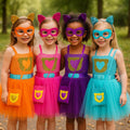 Super Kitties Tutu Costume Set Girls – Ginny Sparks Buddy Bitsy Dress with Ears, Mask & Purse