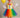 Colorful Clown Tutu Costume Set for Girls – Rainbow Dress, Bow Headband, Nose, Gloves, Balloon & Socks – Circus Halloween Outfit