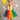 Colorful Clown Tutu Costume Set for Girls – Rainbow Dress, Bow Headband, Nose, Gloves, Balloon & Socks – Circus Halloween Outfit