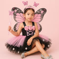 Butterfly Fairy Tutu Costume Set – Toddler Girl Dress with Wings, Wand & Headband