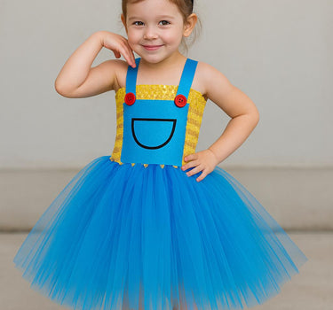 Agnes Inspired Tutu Dress & Headband – Despicable Me Costume for Girls
