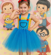 Agnes Inspired Tutu Dress & Headband – Despicable Me Costume for Girls