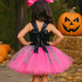 LOL Inspired Pink Tutu Dress with Leopard Ribbon & Oversized Bow Headband – Girls Birthday Party Outfit, Sizes 12M-14T