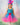 Trolls Inspired Tutu Dress | Poppy Costume with Matching Troll Hair Headband | Girls Birthday & Halloween Outfit