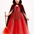 Sanderson Sisters Tutu Dress Set | Hocus Pocus Inspired Costumes with Cape & Broom | Halloween Witch Outfit for Girls