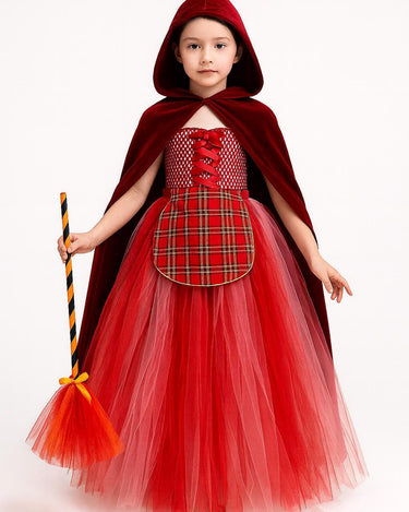 Sanderson Sisters Tutu Dress Set: Hocus Pocus Witch Costume with Cape & Broom