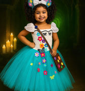Mirabel Inspired Encanto Costume: Tutu Dress, Headband & Purse