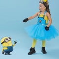 Minion Tutu Dress Costume: Goggles & Yellow Hair Bows