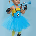 Minion Tutu Dress Costume: Goggles & Yellow Hair Bows