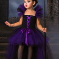 Maleficent Inspired Tutu Dress: Villain Costume with Horns & Wings