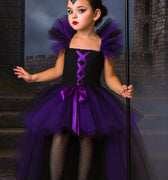 Maleficent Inspired Tutu Dress: Villain Costume with Horns & Wings