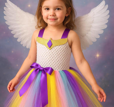 Princess Celestia Tutu Dress: My Little Pony Costume with Wings & Crown