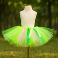 Fairy Tutu Skirt Costume: Green Pixie Dress Up with Wings, Crown & Elf Ears