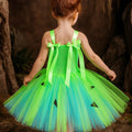 Pebbles Flintstone Tutu Dress Costume: Lime Green Outfit with Bone Clip