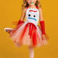 Forky Tutu Dress with Eye Mask: Toy-Inspired Costume