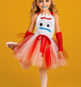 Forky Tutu Dress with Eye Mask: Toy-Inspired Costume