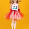Forky Tutu Dress with Eye Mask: Toy-Inspired Costume