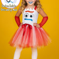 Forky Tutu Dress with Eye Mask: Toy-Inspired Costume