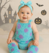 Baby & Toddler Sully Costume – Monsters Inspired Romper with Leg Warmers (3M–3T)