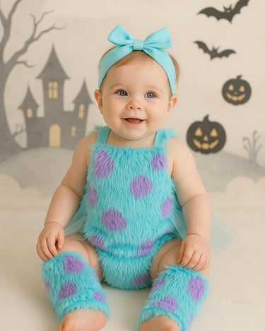 Baby & Toddler Sully Costume – Monsters Inspired Romper with Leg Warmers (3M–3T)