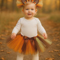 Lion Tutu Costume: Tulle Mane Headband, Baby Toddler Safari Outfit
