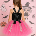 LOL Inspired Pink Tutu Dress with Leopard Ribbon & Oversized Bow Headband – Girls Birthday Party Outfit, Sizes 12M-14T