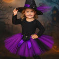 Baby Witch Tutu Costume Set: Halloween Outfit with Hat