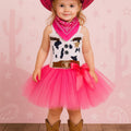 Pink Cowgirl Tutu Dress | Western Birthday Outfit with Bandana and Hat | Girls Rodeo, Dress-Up and Halloween Costume