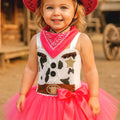 Pink Cowgirl Tutu Dress | Western Birthday Outfit with Bandana and Hat | Girls Rodeo, Dress-Up and Halloween Costume