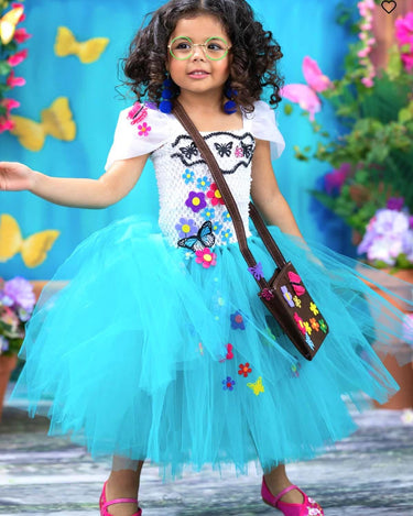 Mirabel Inspired Encanto Costume: Tutu Dress, Headband & Purse